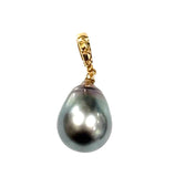Pendant Black Pearl 18K Yellow Gold