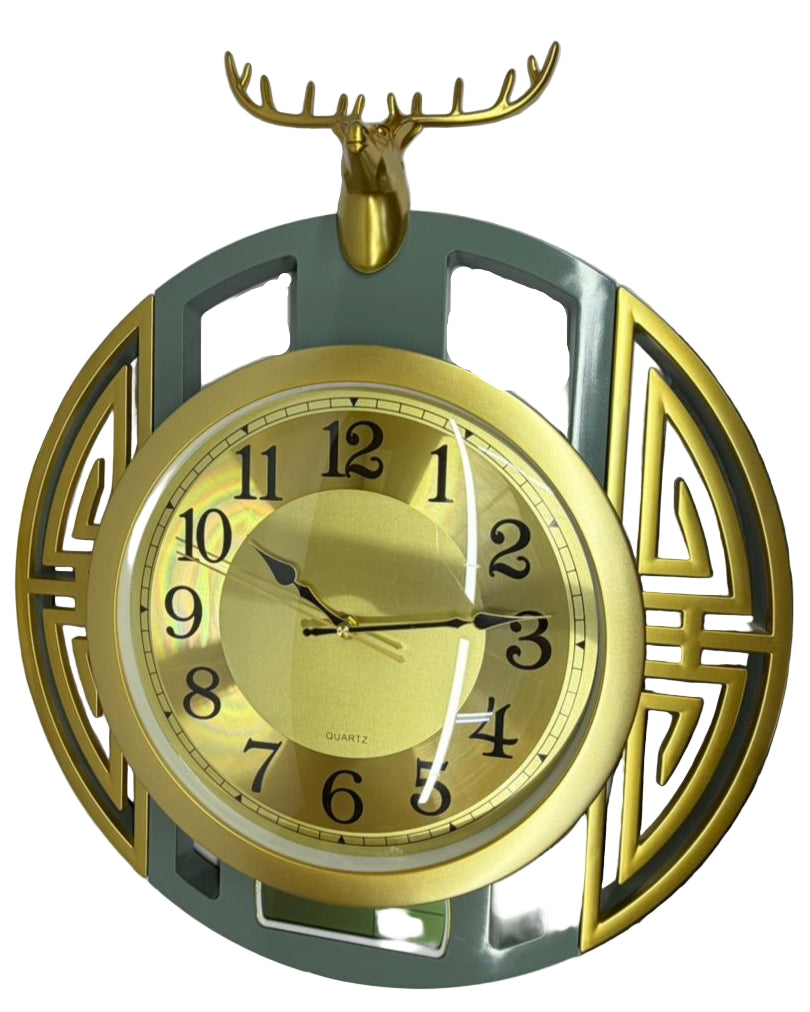 Deer Antler Wall Clock – 45cm (5890-5)