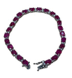 RUBY BRACELET 14K WG RUBY TENNIS