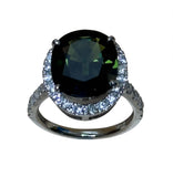 GREEN TOURMALINE RING PT900