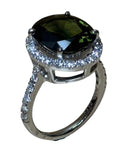 GREEN TOURMALINE RING PT900