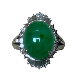 PT900 RING JADE A Grade
