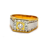20KW/YG Diamond Men Ring