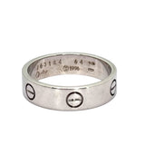 Cartier 750WG Ring w/Cert ,Size 62