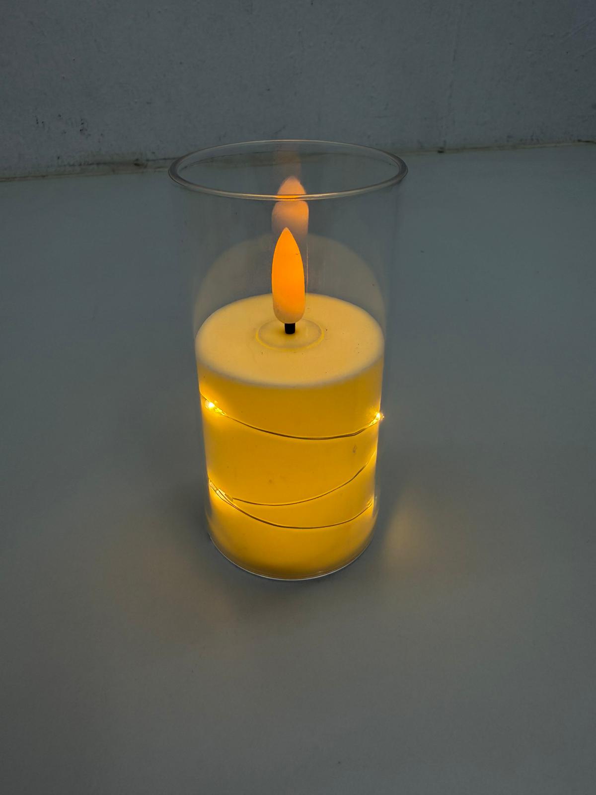 Flameless Candle â€“ Fairy Light Design Main image