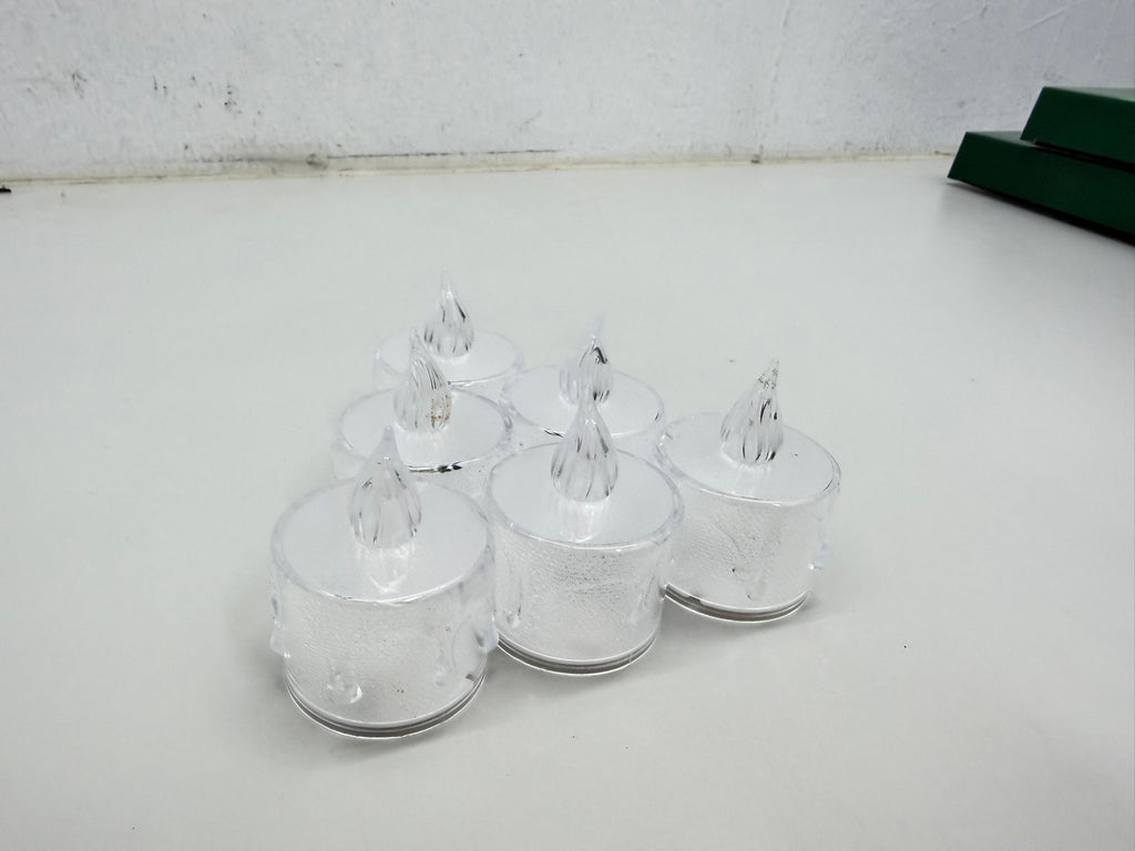 Flameless Tealights – 6 Pack (Clear)