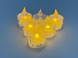 Flameless Tealights – 6 Pack (Clear)