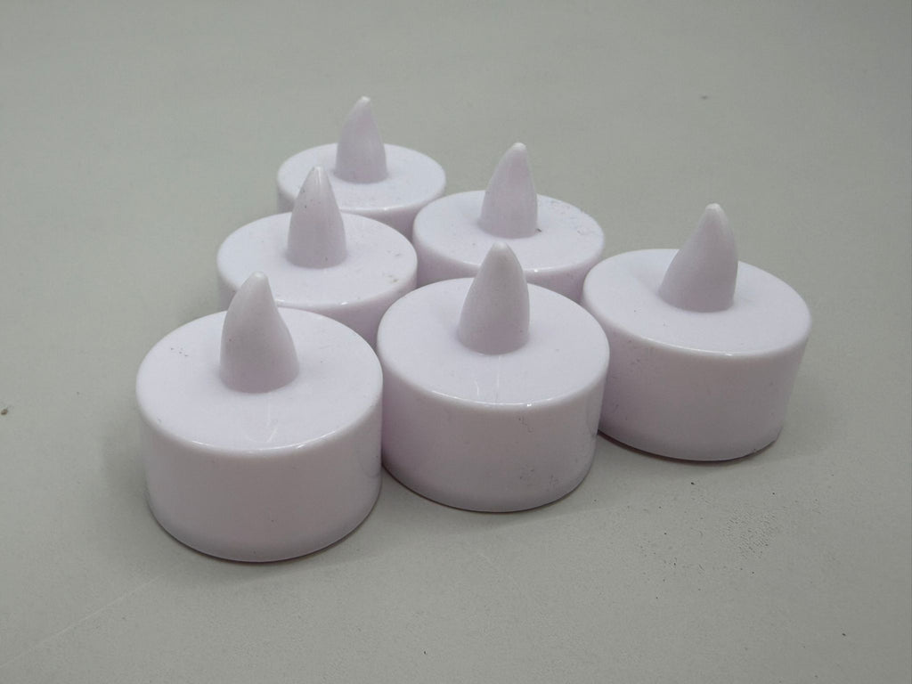 Flameless Tealights â€“ 6 Pack (White)