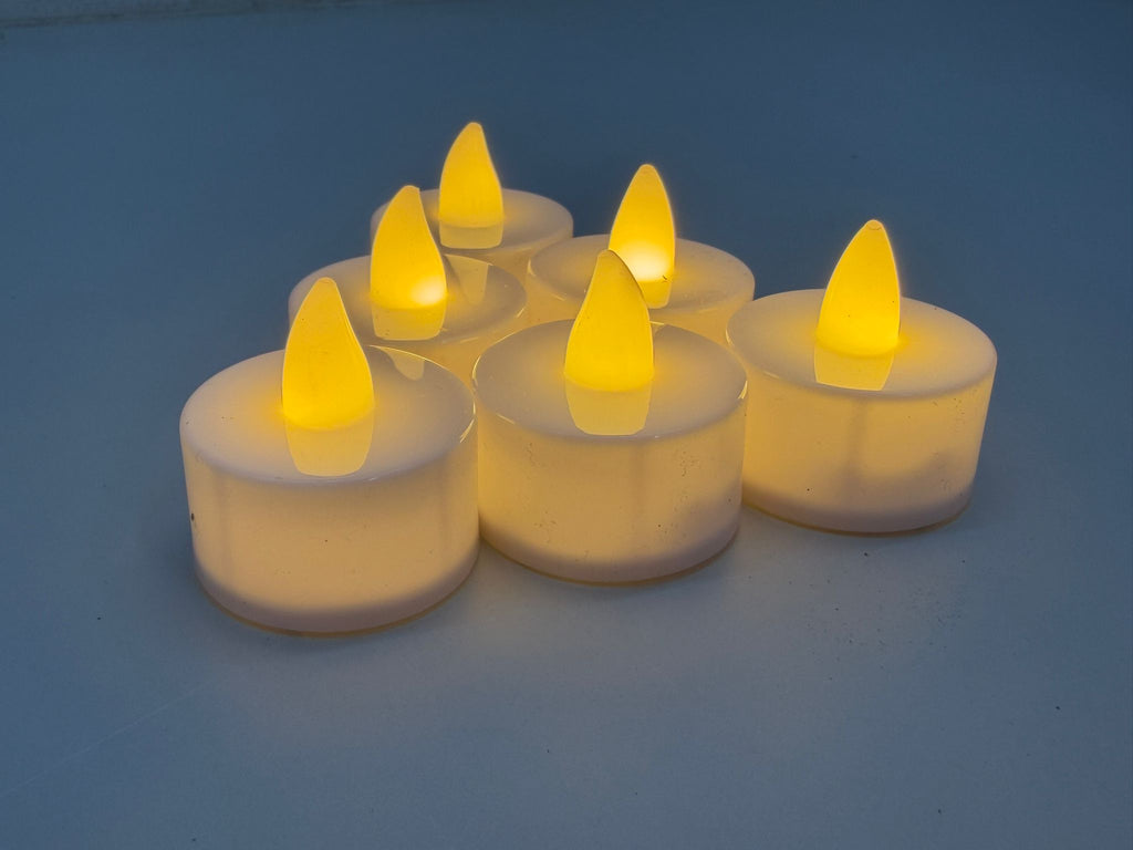 Flameless Tealights â€“ 6 Pack (White)