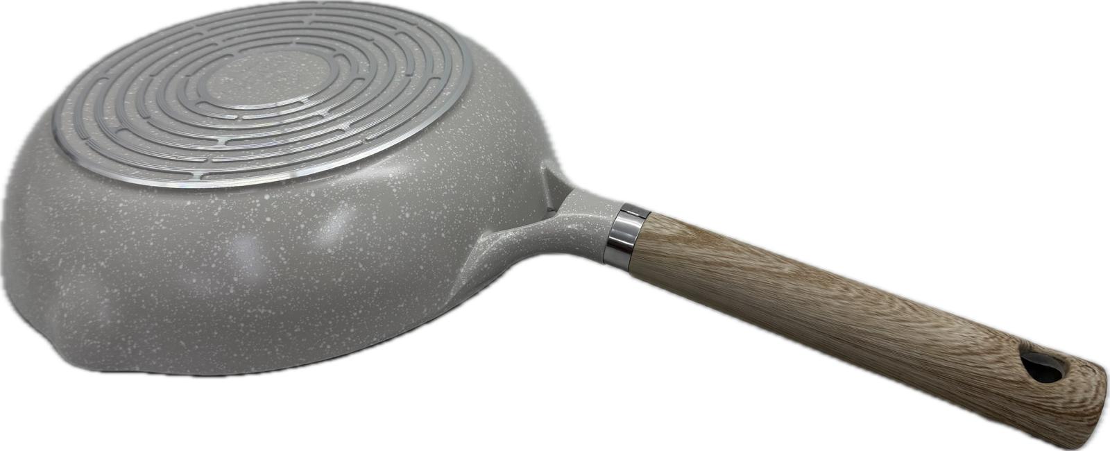 Wok with Handle – 24cm Marble Induction (YJG116) Secondary image