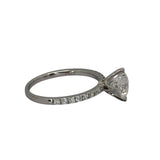 750WG Lab Grown Solitaire Diamond1=1.12cts, E Color , VS1 Ring w/Cert