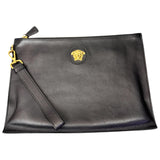 Versace Medusa Leather Clutch Bag