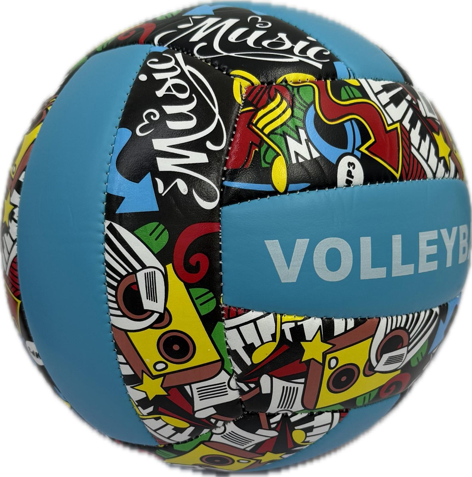 Volleyball Size 5 with Red & Blue Graphic Design Secondary image