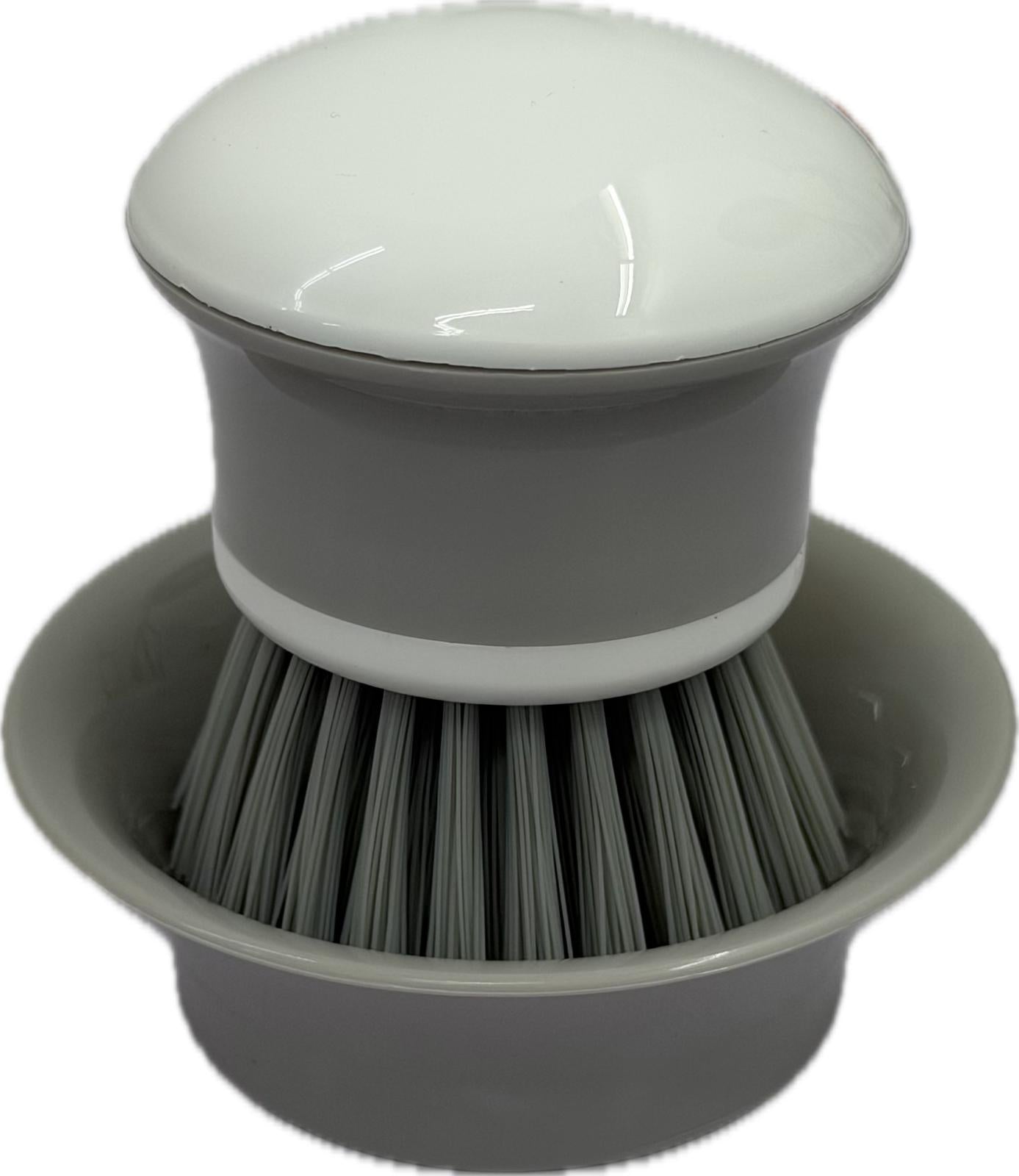 Mini Round Cleaning Brush with Dish Secondary image