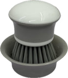 Mini Round Cleaning Brush with Dish
