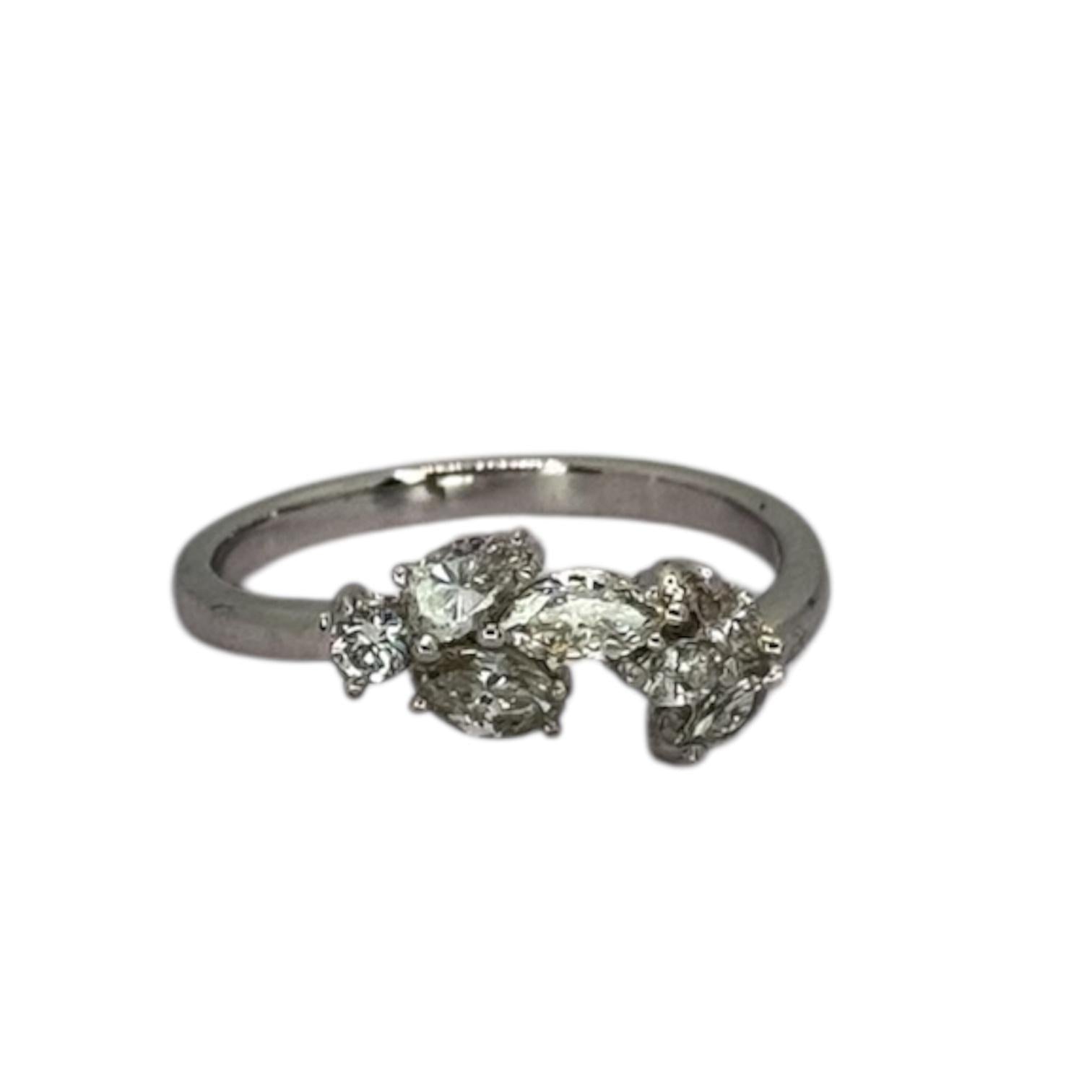 750WG Diamond D7=0.95cts Ring Main image