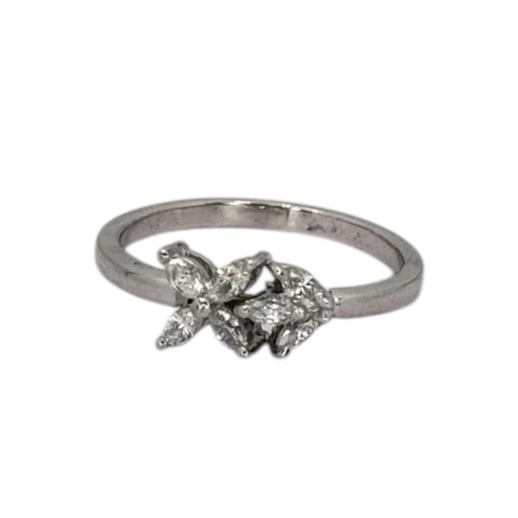 750WG Diamond D7=0.36cts Ring