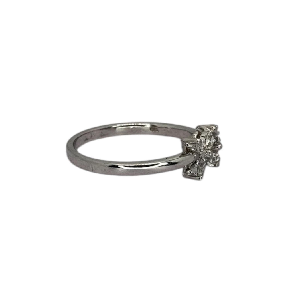 750WG Diamond D7=0.36cts Ring