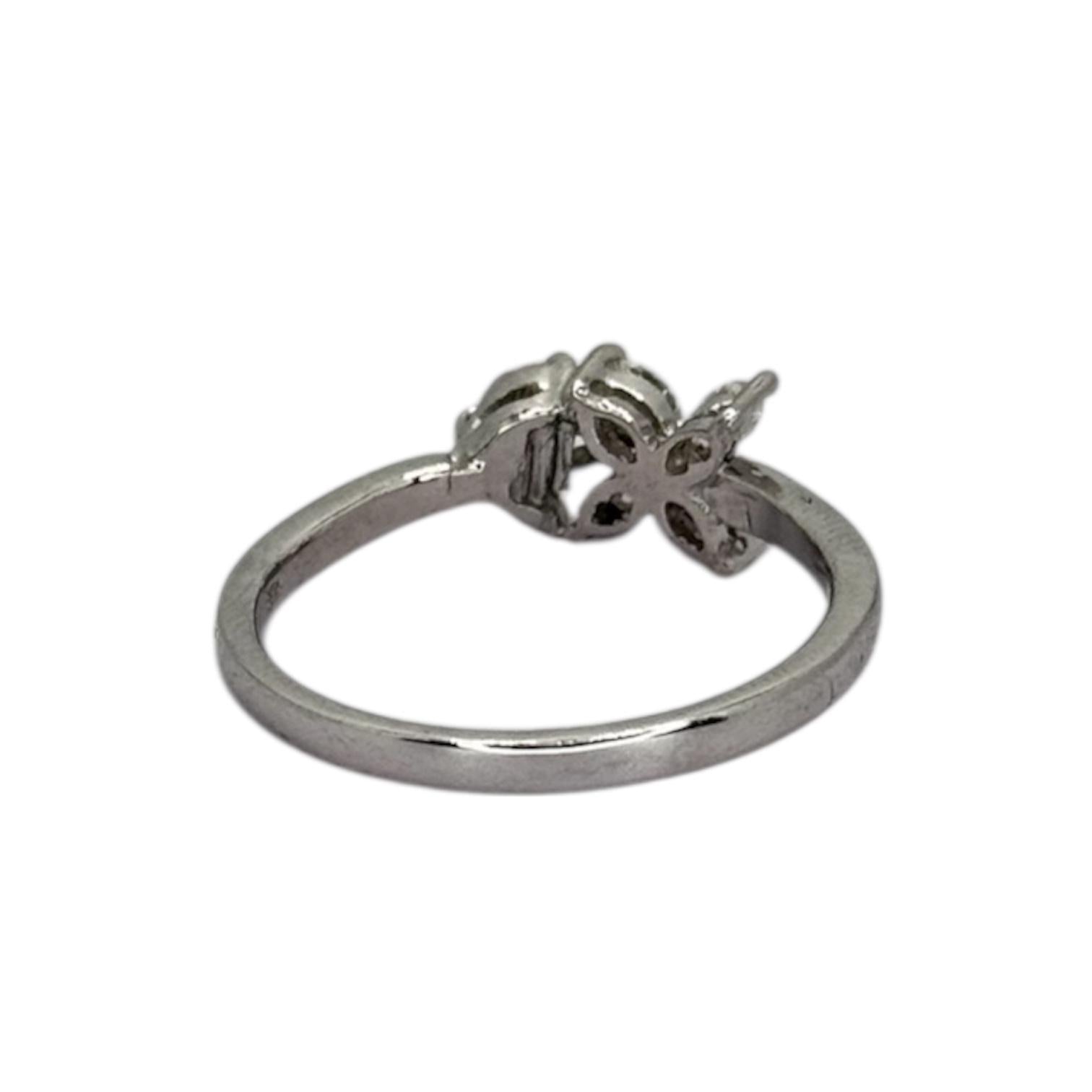 750WG Diamond D7=0.36cts Ring