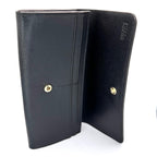 Furla Leather Long Wallet, Black