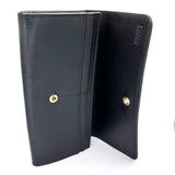 Furla Leather Long Wallet, Black