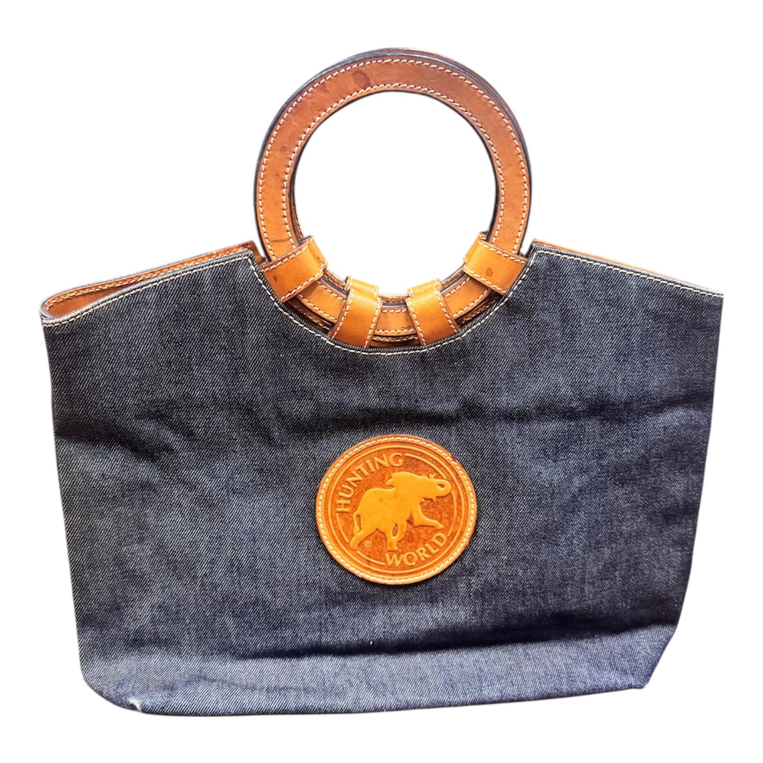 Hunting World Denim , Leather Handle Bag Main image