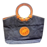Hunting World Denim , Leather Handle Bag