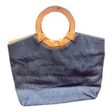 Hunting World Denim , Leather Handle Bag