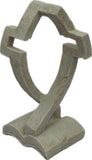 Decorative Cross Sculpture on Book Base