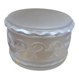 Lalique Crystal Swan Design Candy Bowl, D8.5 x H5.5 cm