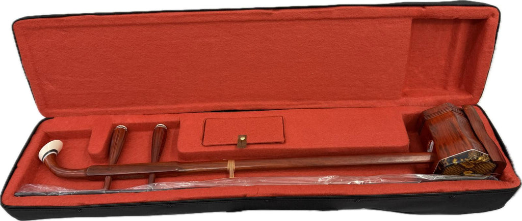 Brown Er Hu with Case
