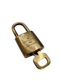 LOUIS VUITTON PADLOCK-GOLD WITH KEY