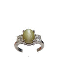 Chrysoberyl Catseye Diamond Ring