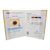 YG Ruby=9Cts, Diamond Men Ring w/Nan Yang Cert