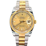Rolex 116233 Datejust Half Gold Automatic Watch, w/Card And Box , 36mm