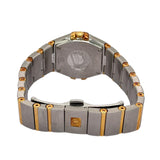 Omega Constellation 18K Halfgold, Diamond Bezel and Index Mother Of Pearl Dial Quartz Watch w/Cards and Box, 24mm