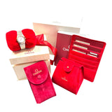 Omega Constellation 18K Halfgold, Diamond Bezel and Index Mother Of Pearl Dial Quartz Watch w/Cards and Box, 24mm