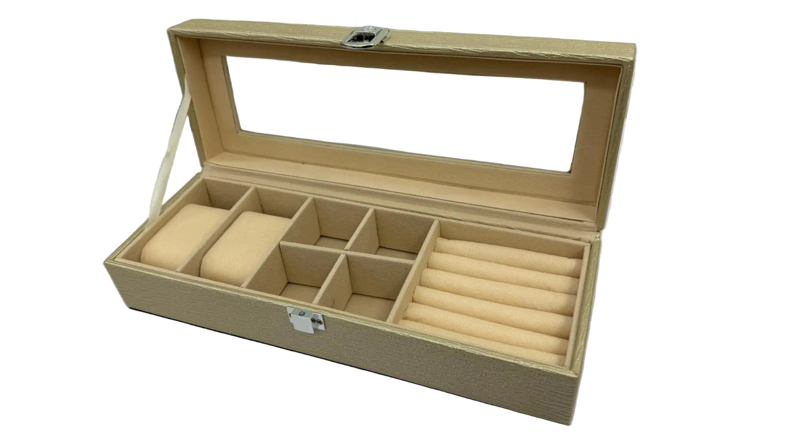 Jewel And Watch Holder Wood Grain PU F24J Main image