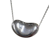 Tiffany 925 Silver Elsa Peretti Bean Pendant w/Chain, 8g