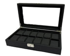 Black Watch Holder for 12 Watches