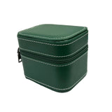 Green Watch Box with Zipper Closure Single