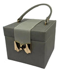 2 Drawer Square Jewel Box with Tote Handle