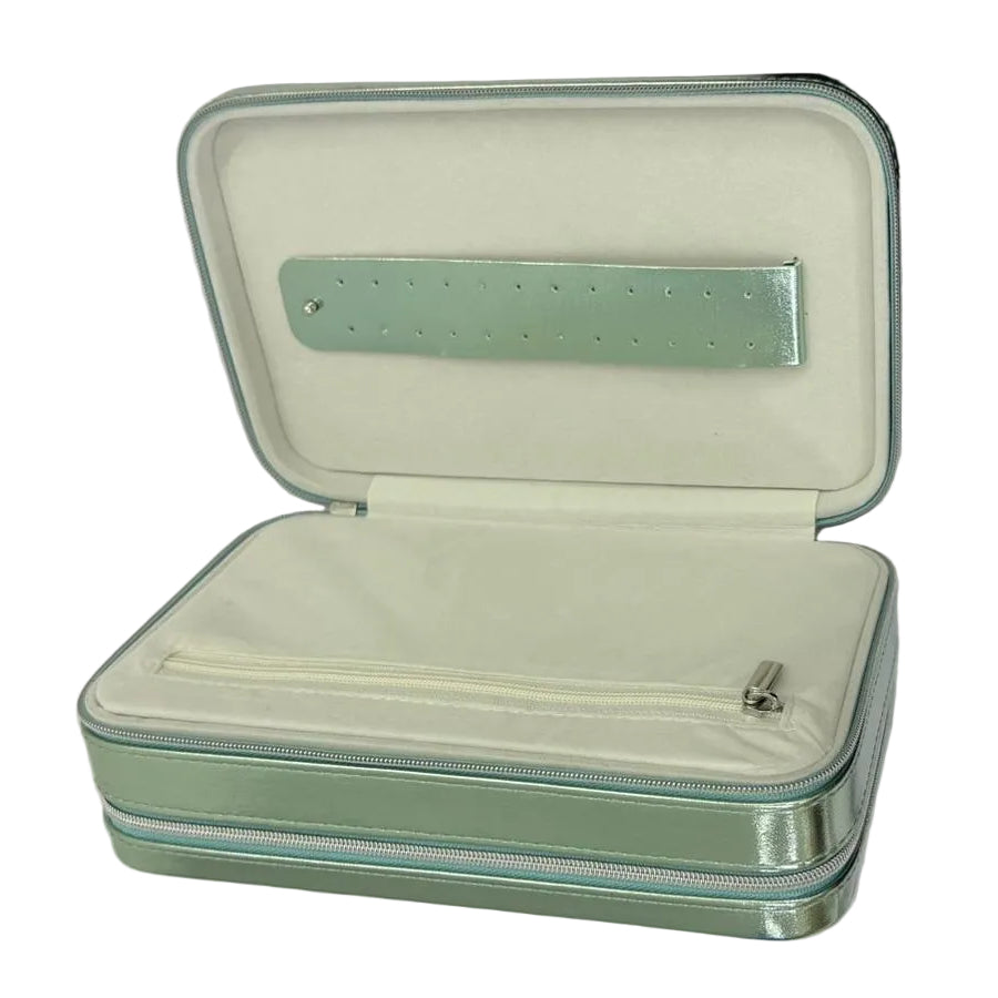 Double Layered Large Jewel Box with Double Zip