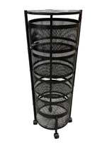 5 Tier Round Rotating Storage Rack