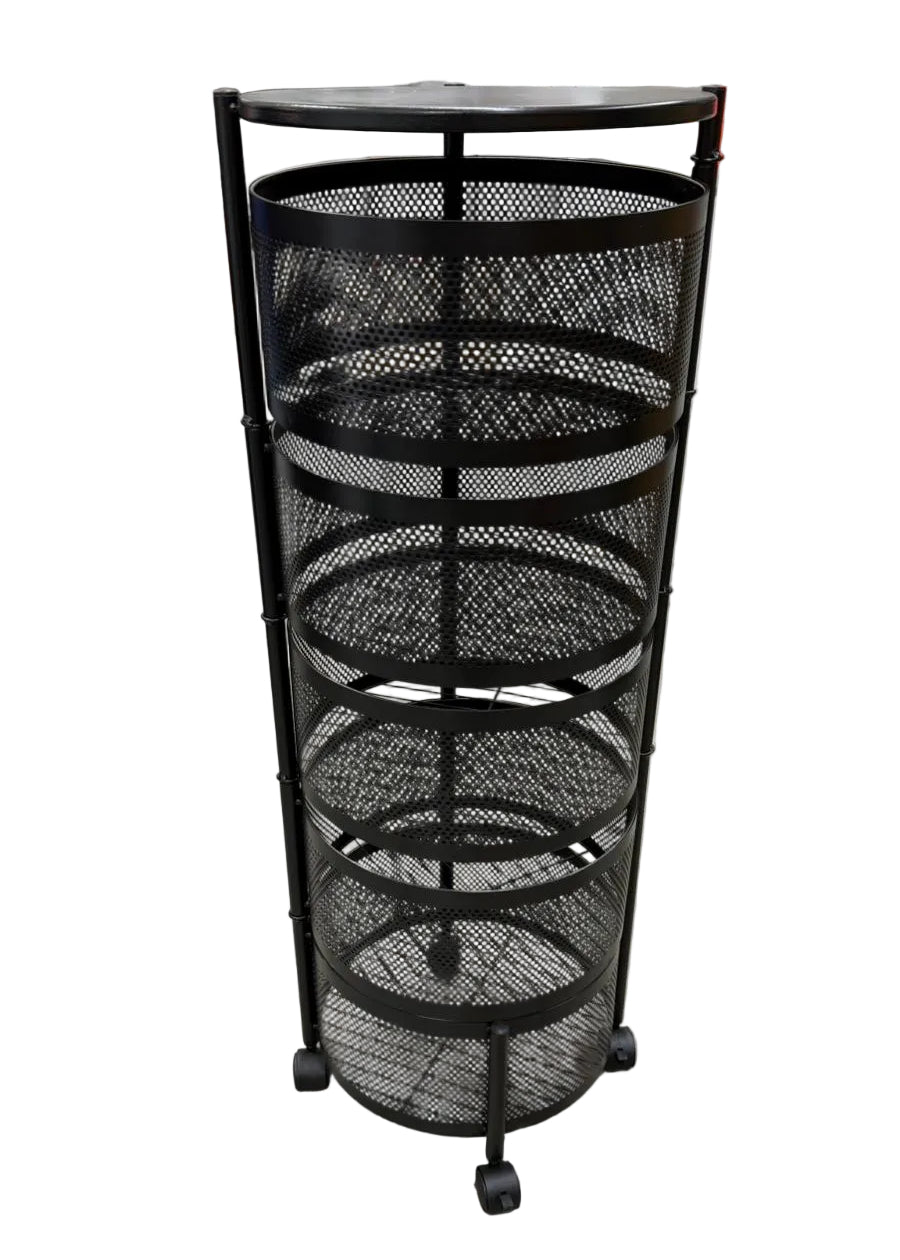 5 Tier Round Rotating Storage Rack