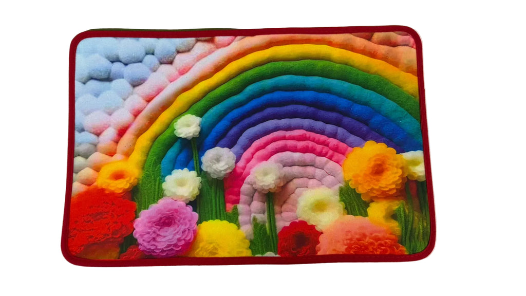 Floor Mat 38x58 Colorful Flowers