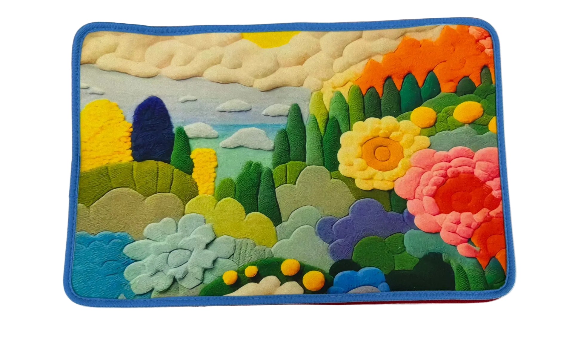Floor Mat 38x58 Colorful Flowers Secondary image