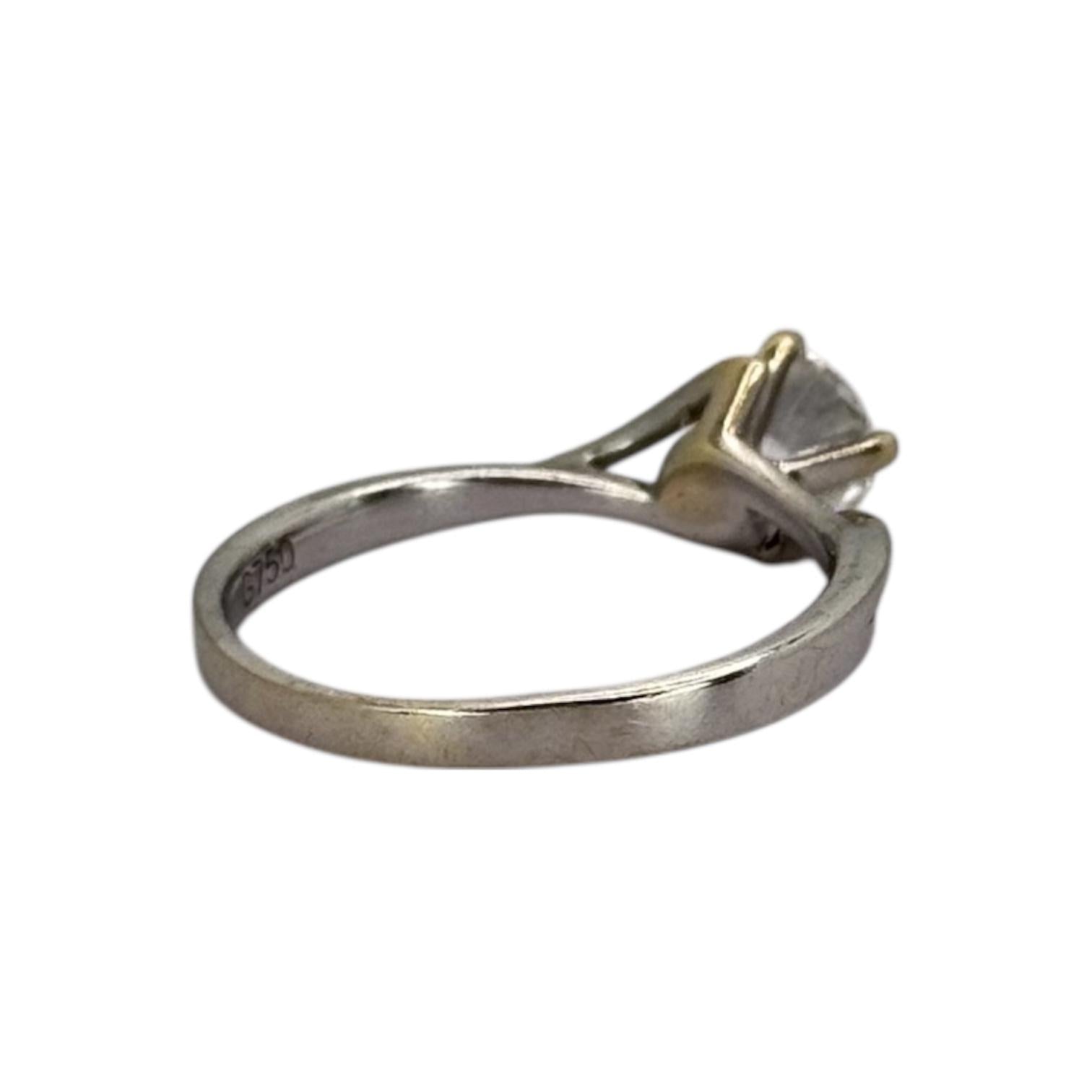 750WG Solitaire Natural Diamond1=0.51cts w/Cert