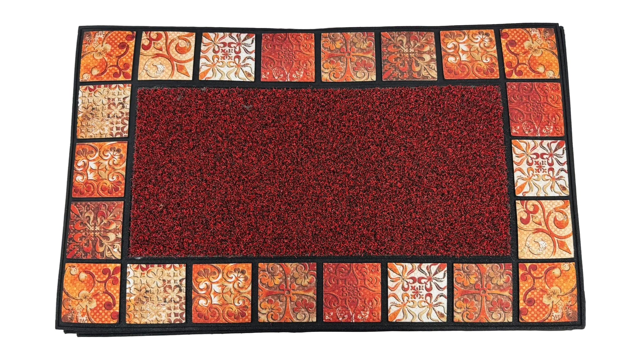Floor Mat Flower Tiles 45 x 75cm