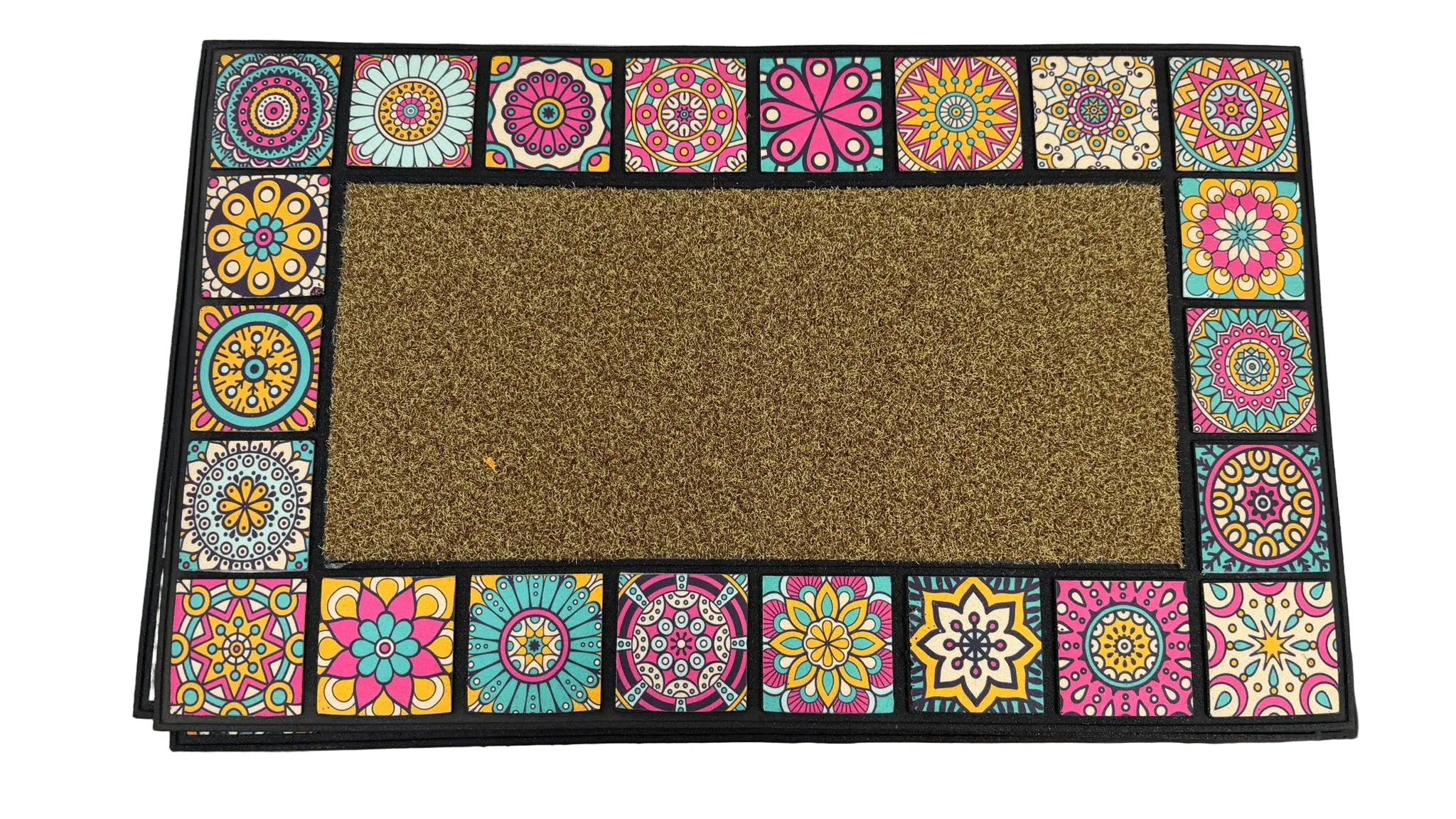 Floor Mat Flower Tiles 45 x 75cm